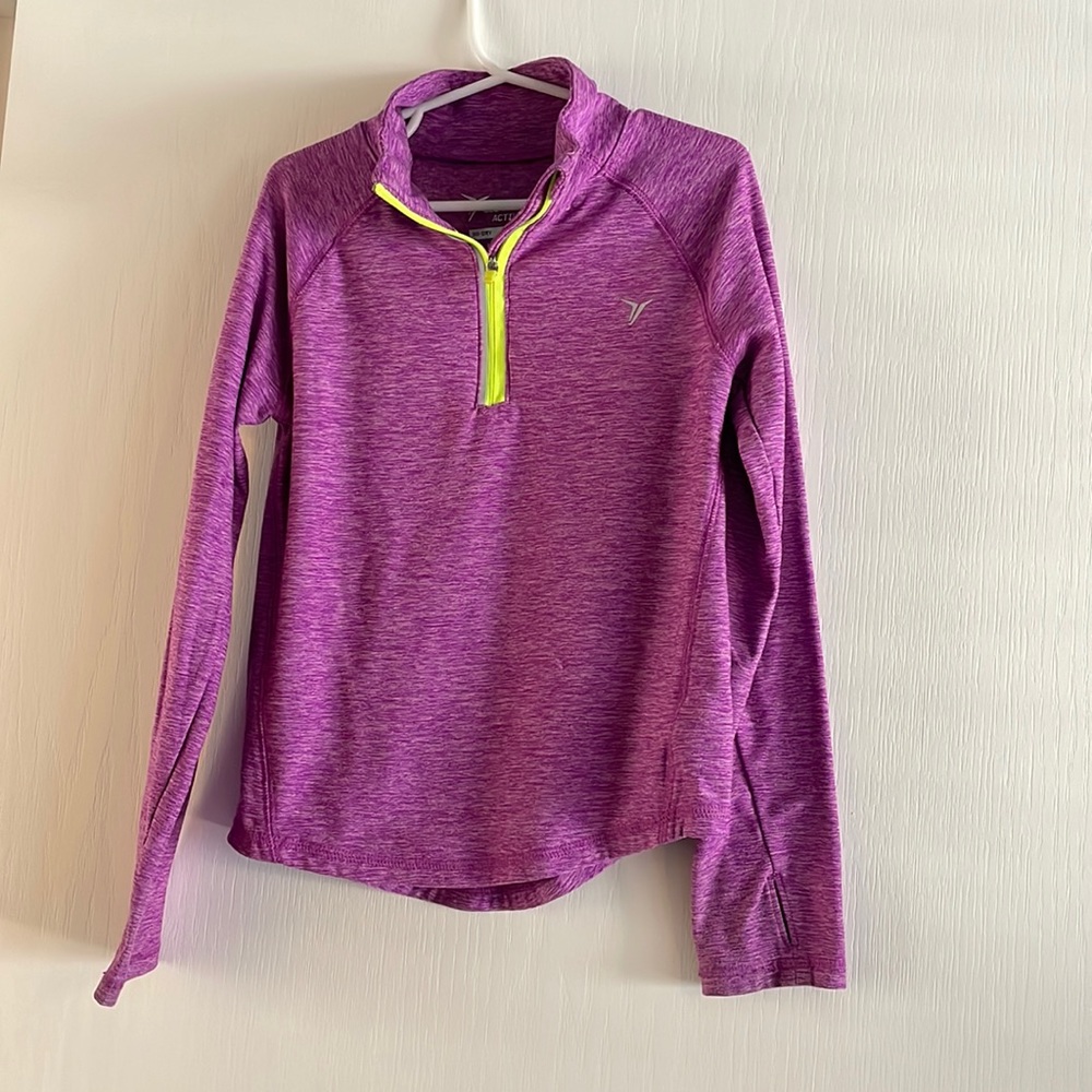 Girls half zip active top